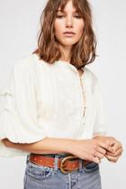 Saddle Distressed Belt By Free People